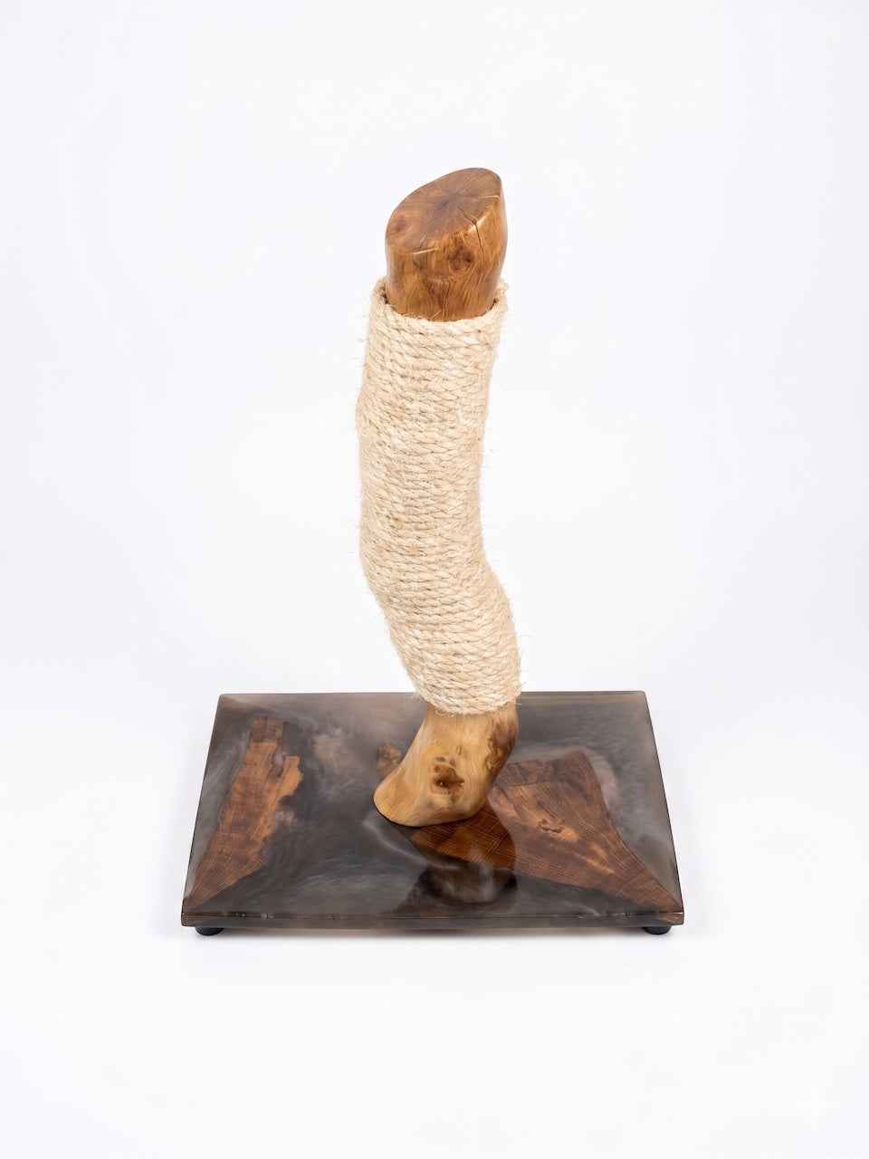 Oak and Epoxy Resin Cat Scratcher