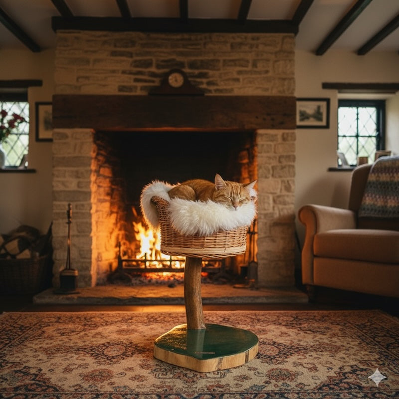 The Artisan Post Oak Cat Perch by Sophisticated Scratch