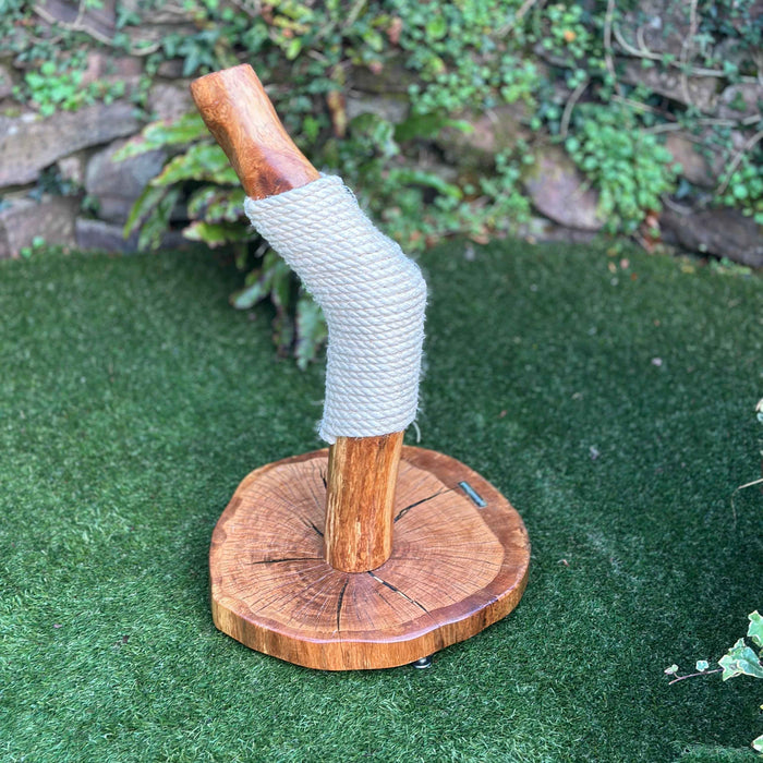 Oak Cat Scratcher with Resin Slice