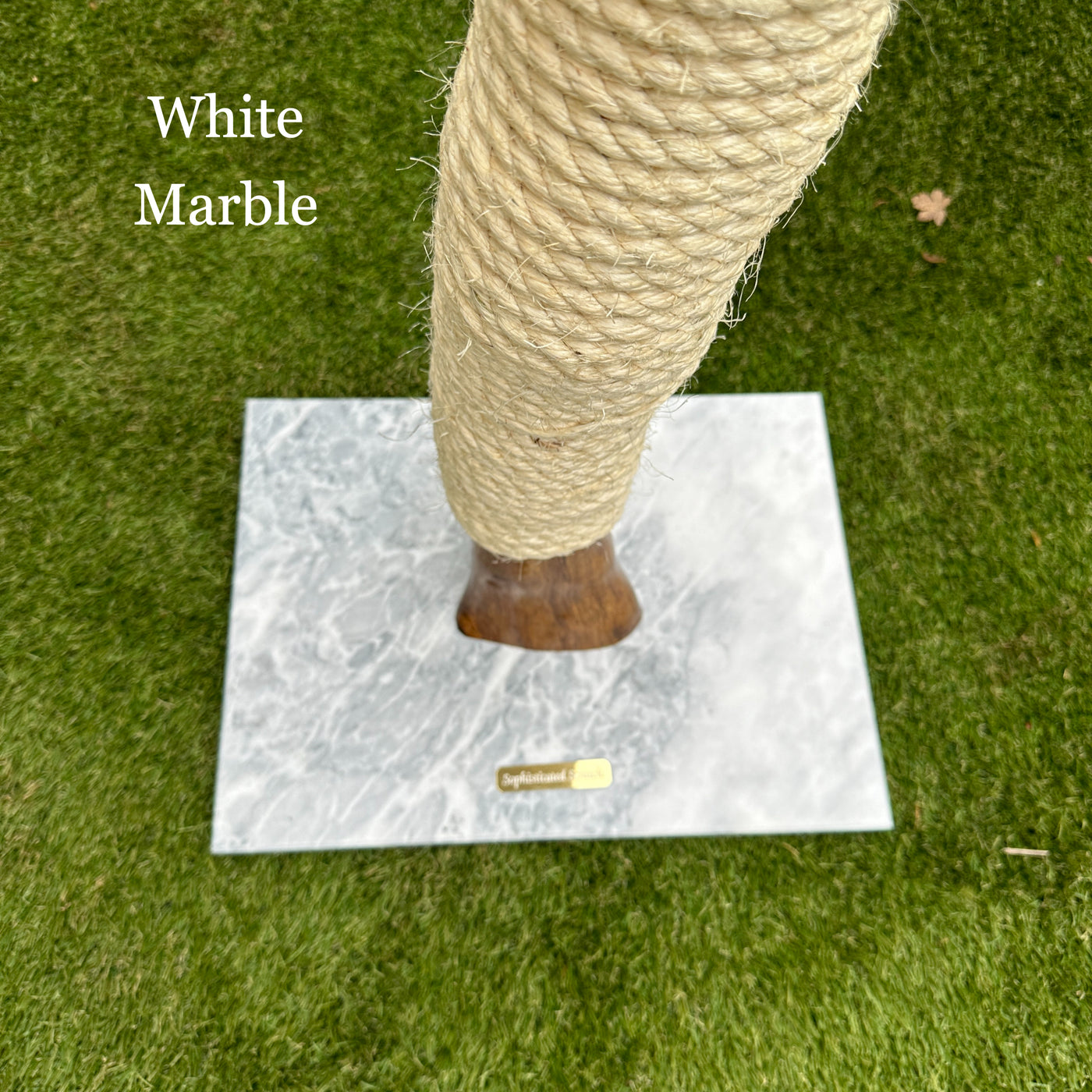 Made-to-Order Oak and Stone Cat Scratcher by Sophisticated Scratch, view 6