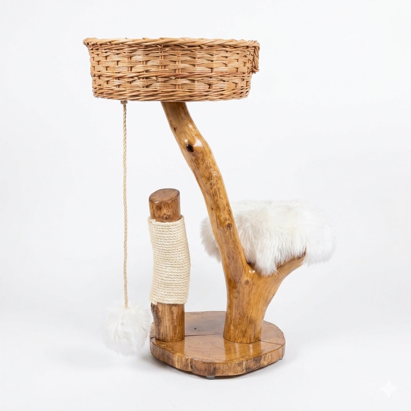 The Willow Nook Oak Cat Tree by Sophisticated Scratch, view 4