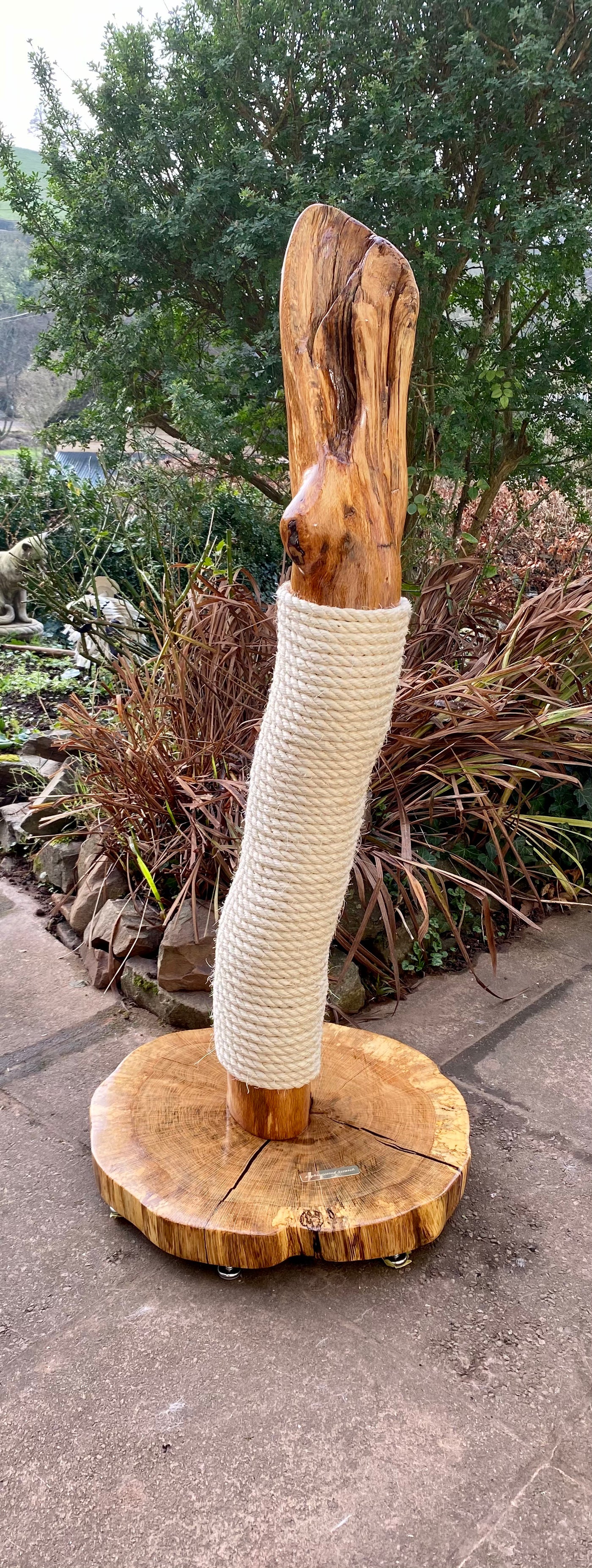 Handmade Oak Cat Scratcher by Sophisticated Scratch