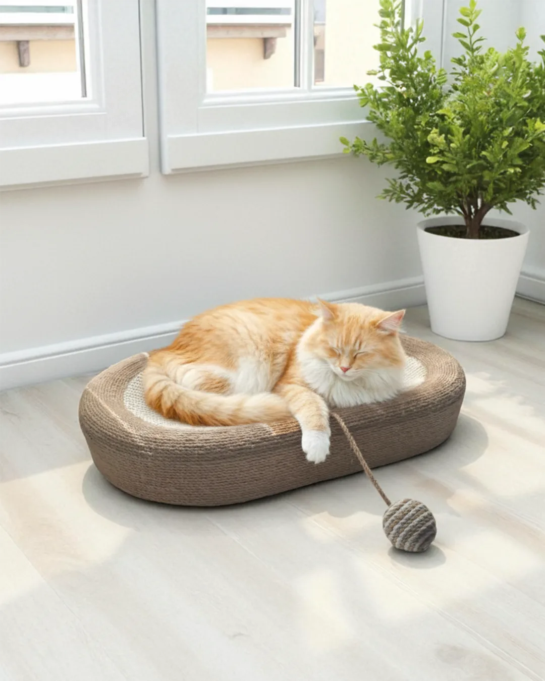 Isla Sisal Bowl Cat Scratcher, view 7