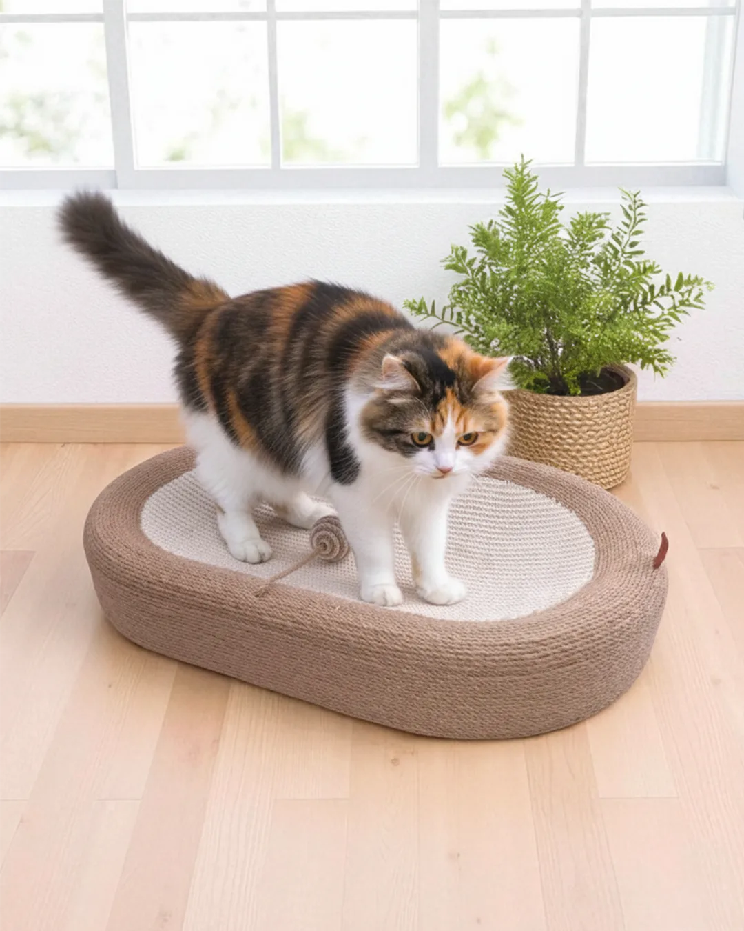 Isla Sisal Bowl Cat Scratcher, view 6