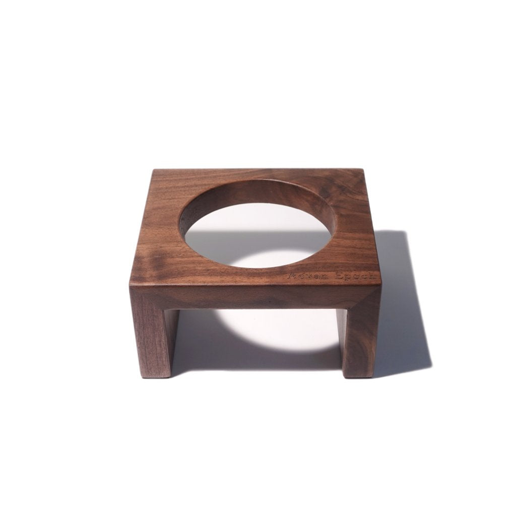 Aevan Epoch solid wood raised cat bowl stand