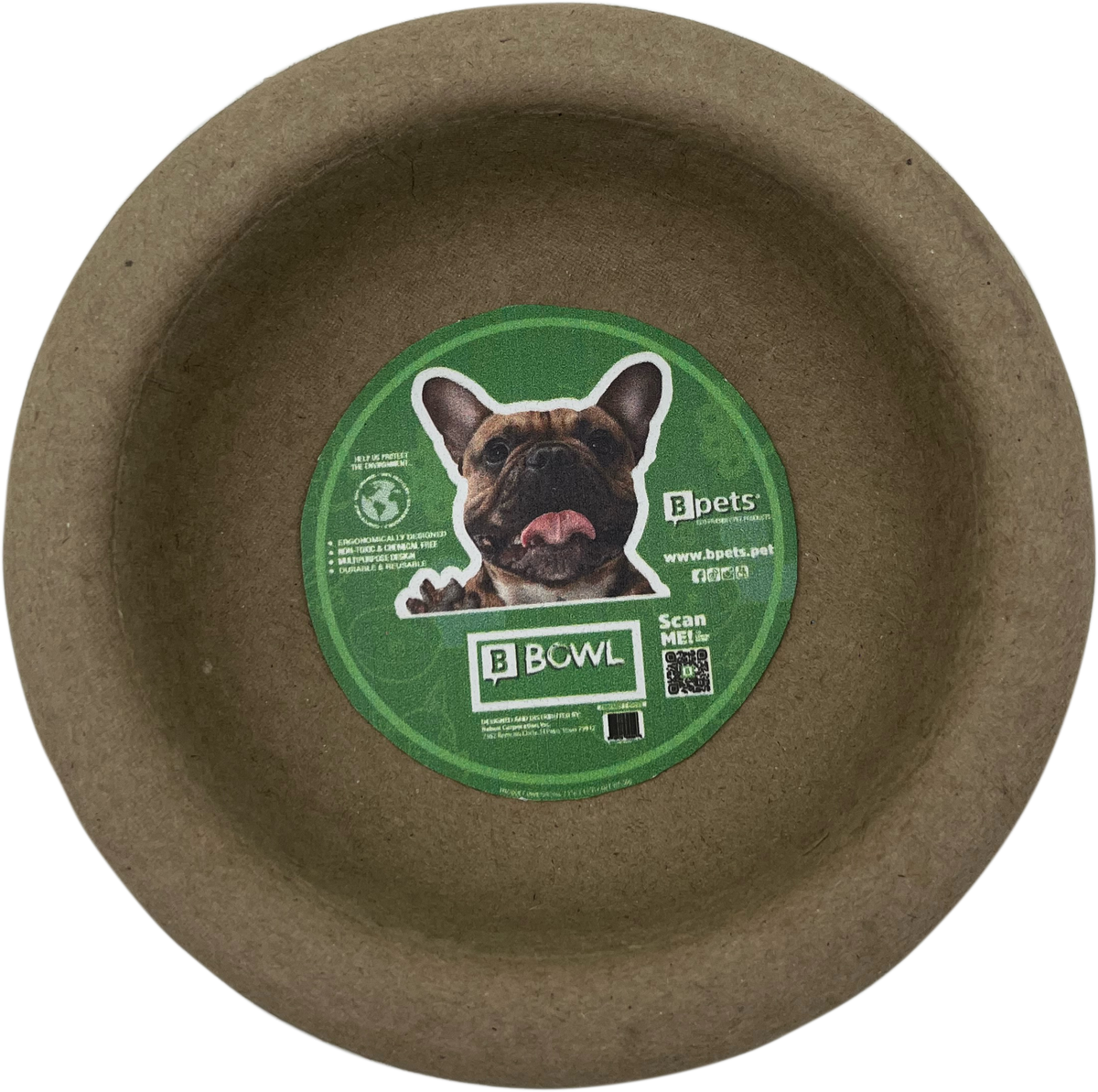 Disposable Molded Pulp Cat Feeding Bowls, 3 Pack by Designer Pet