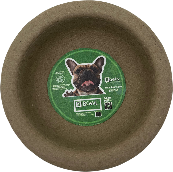 Disposable Molded Pulp Cat Feeding Bowls, 3 Pack by Designer Pet