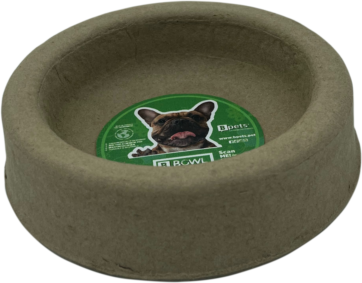 Disposable Molded Pulp Cat Feeding Bowls, 3 Pack by Designer Pet, view 2