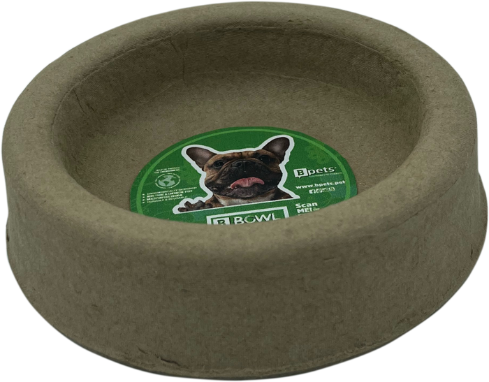 Disposable Molded Pulp Cat Feeding Bowls, 3 Pack by Designer Pet, view 2