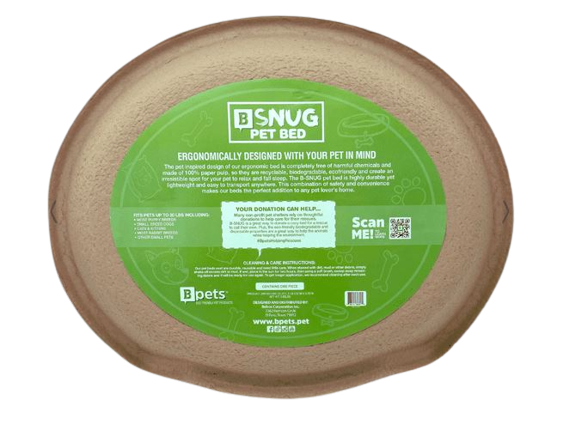 Molded Pulp Round Cat Bed by Designer Pet, view 3