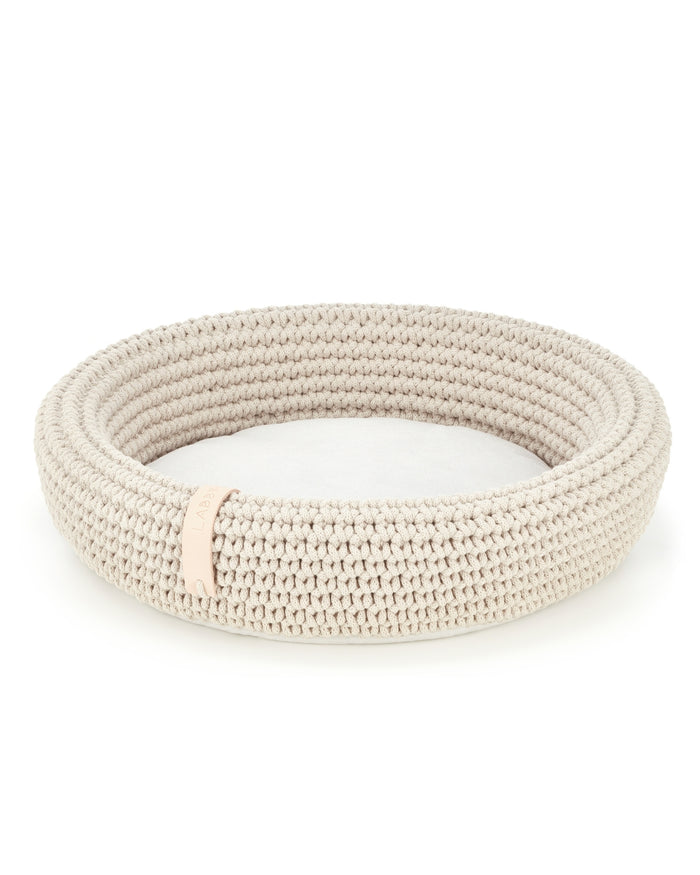 Coco Cat Basket in Beige