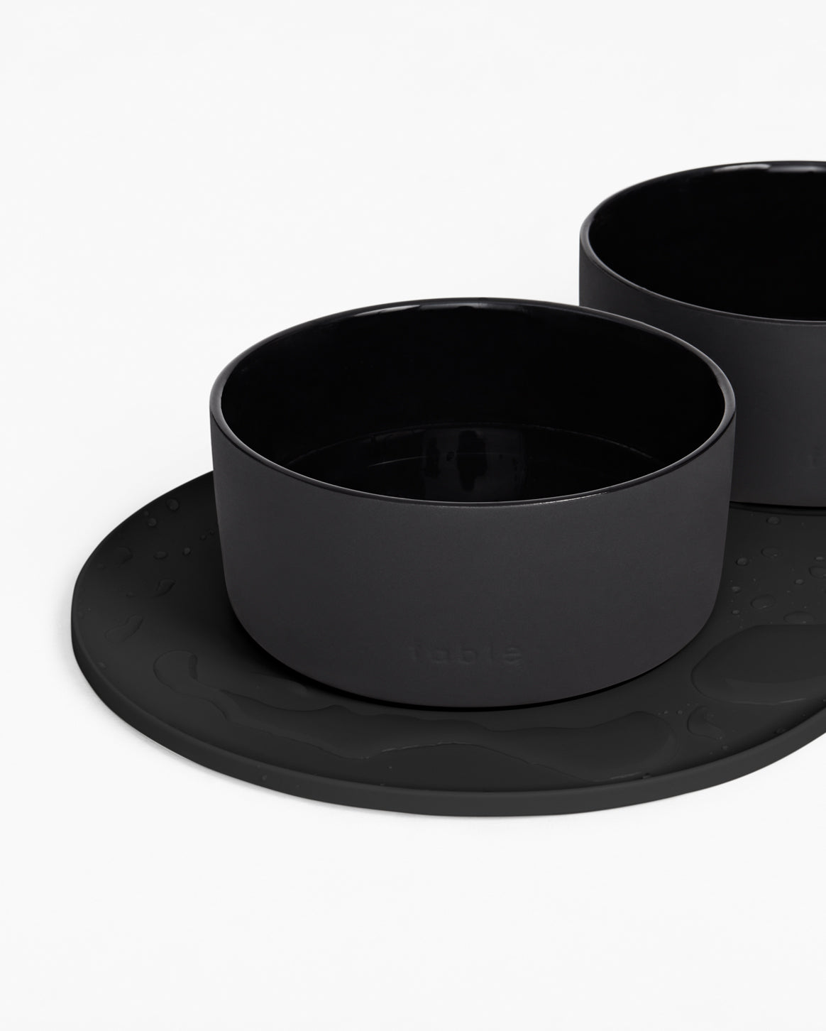 Fable weighted ceramic cat bowl
