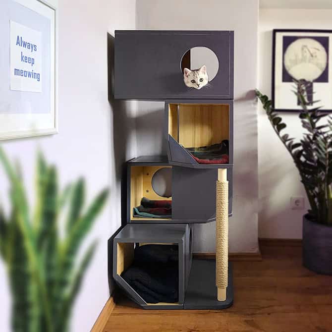 Catissa Freestanding Cat Tower by Catissa, view 4