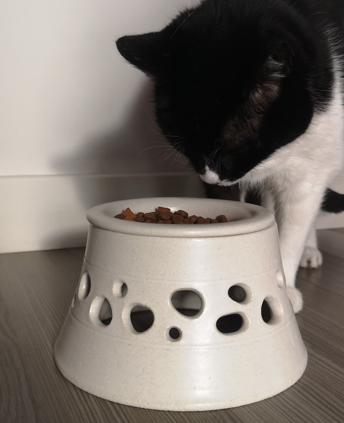 Gaudi Elevated Ceramic Cat Feeder by Sara Monge