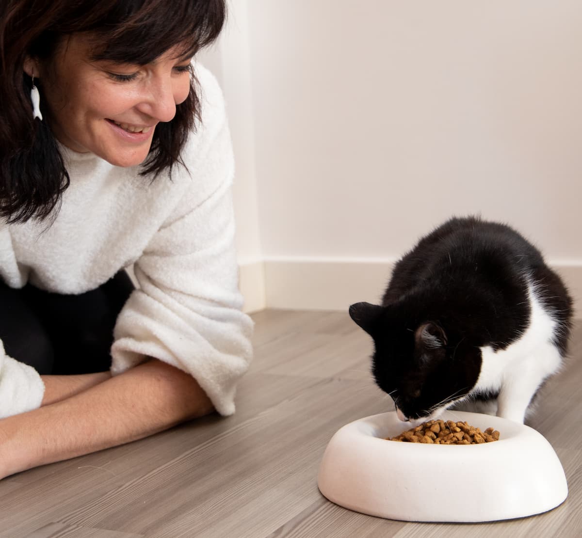 Gourmet Ceramic Cat Bowl, view 4