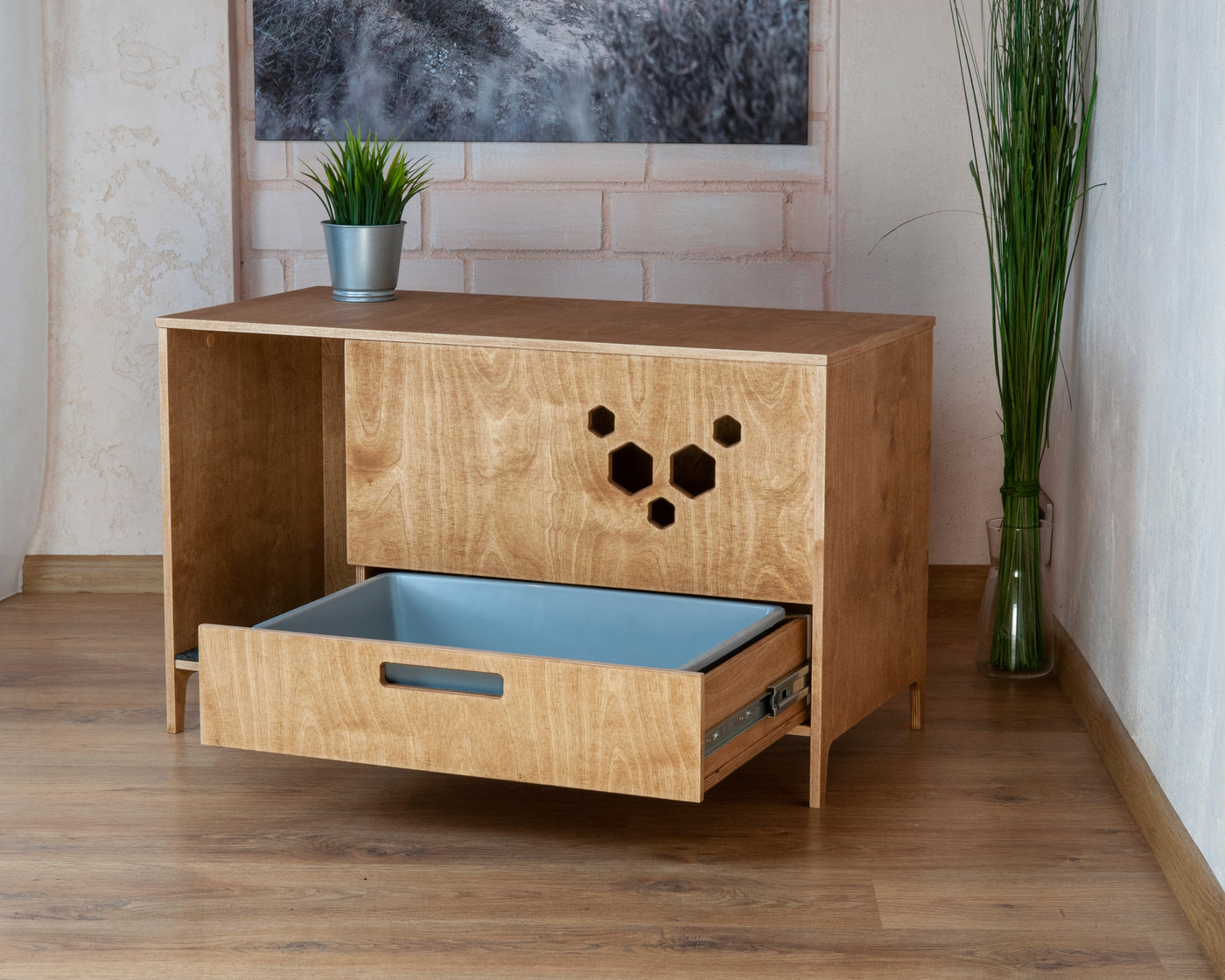 Yeno Cat Litter Cabinet by Kokaa, view 3