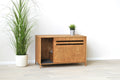H Sliding Door Cat Litter Cabinet