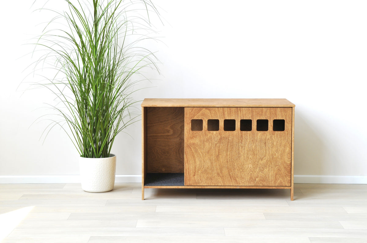 Cubo Sliding Door Cat Litter Cabinet by Kokaa, view 4