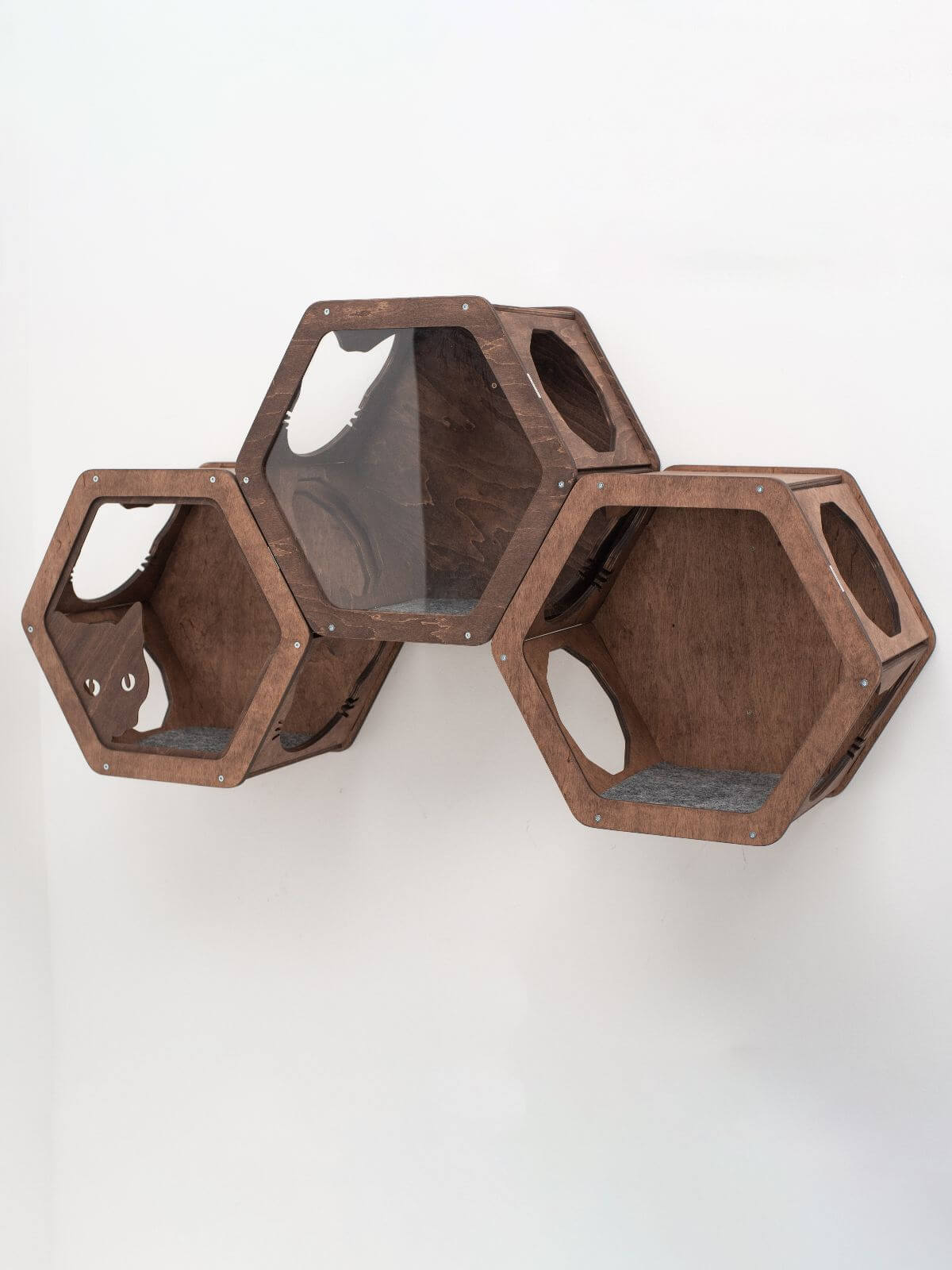 Wooden and Acrylic Frame for Hexagon