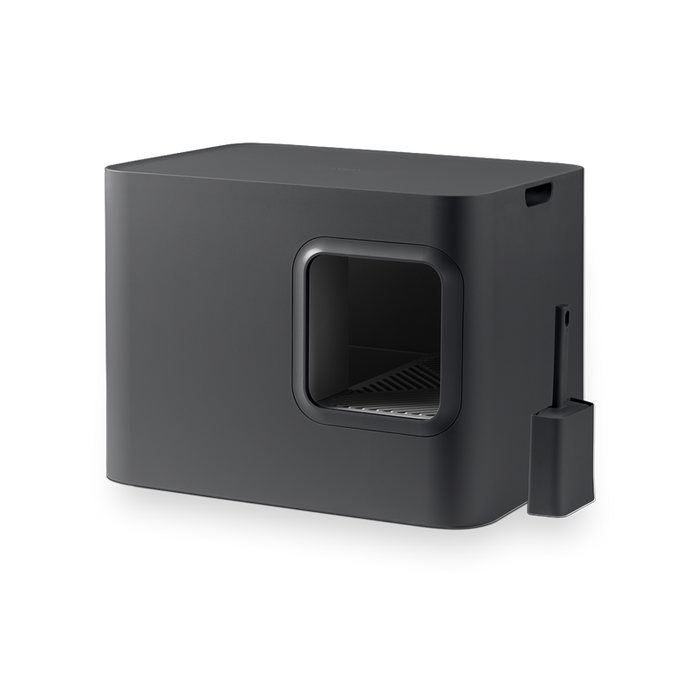 Dome Enclosed Litter Box in Grey