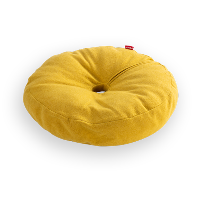 Donut Cat Bed in Ochre Yellow
