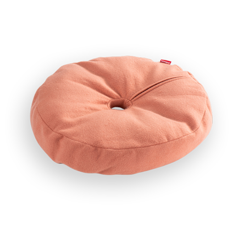 Donut Cat Bed in Salmon Pink