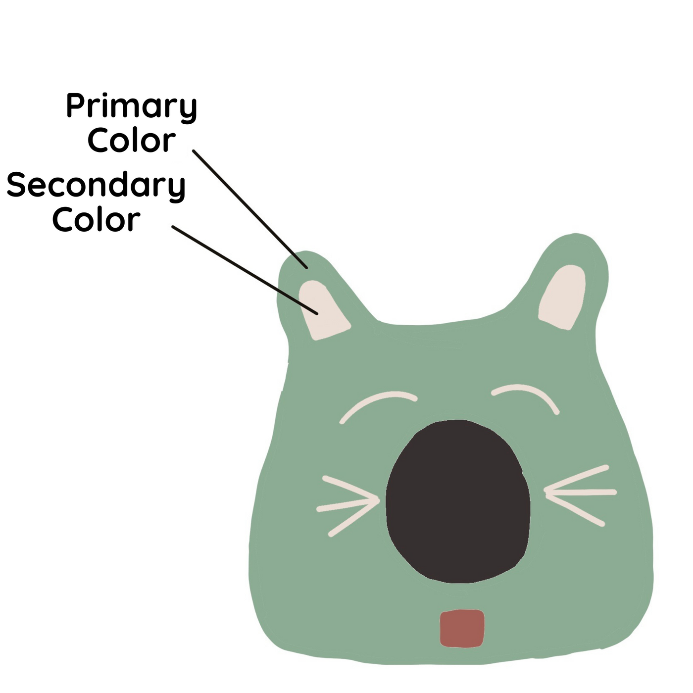 Boy Cat Cave, Ears, a felted wool cat cave bed by Fuzzy Cove