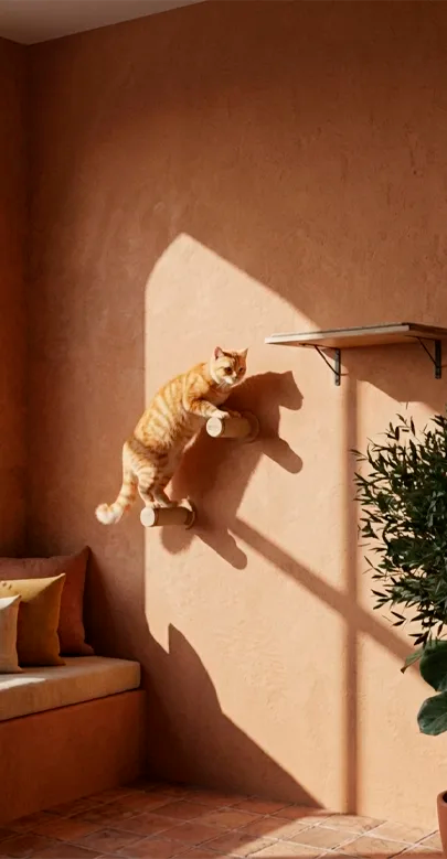 Coral Cat Climbing Shelf by Althea Living