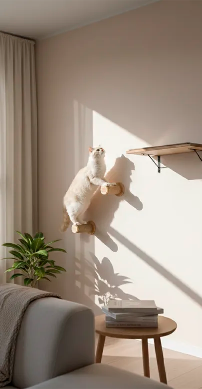 Coral Cat Climbing Shelf, view 2
