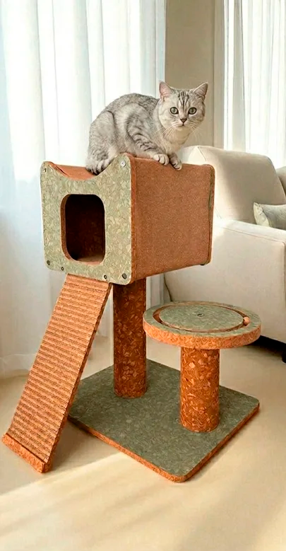 Faro Cork Cat Climbing Structure by Althea Living