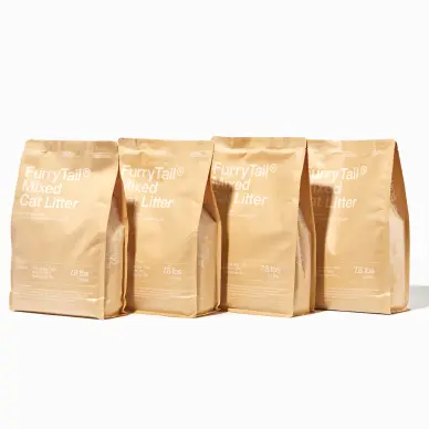 FurryTail Mixed Cat Litter clumping tofu and mineral blend