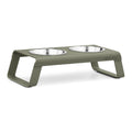 Desco Cat Feeder, Powder-Coated, Steel Bowls
