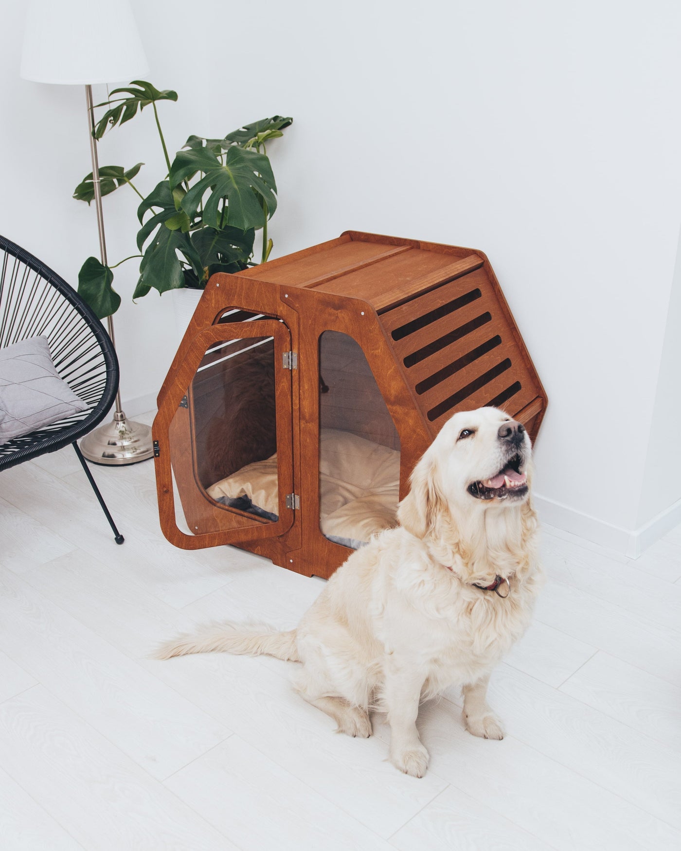 PET HOUSE Color Dark Walnut