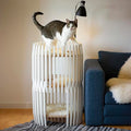 Colosseum Three-Tier Cat Bed, Openwork Pinewood with Cushions