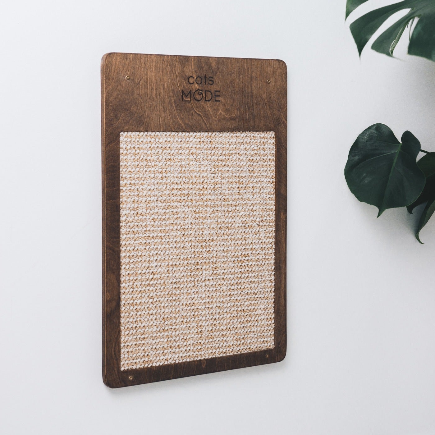 Cat Wall Scratcher Dark Walnut