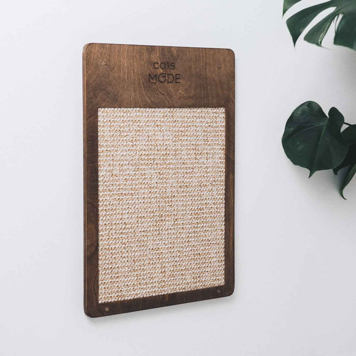 Cat Wall Scratcher Dark Walnut
