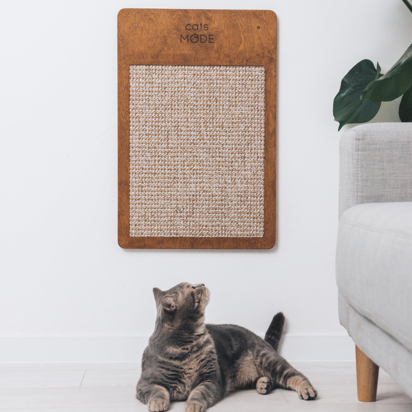 Cat Wall Scratcher Oak