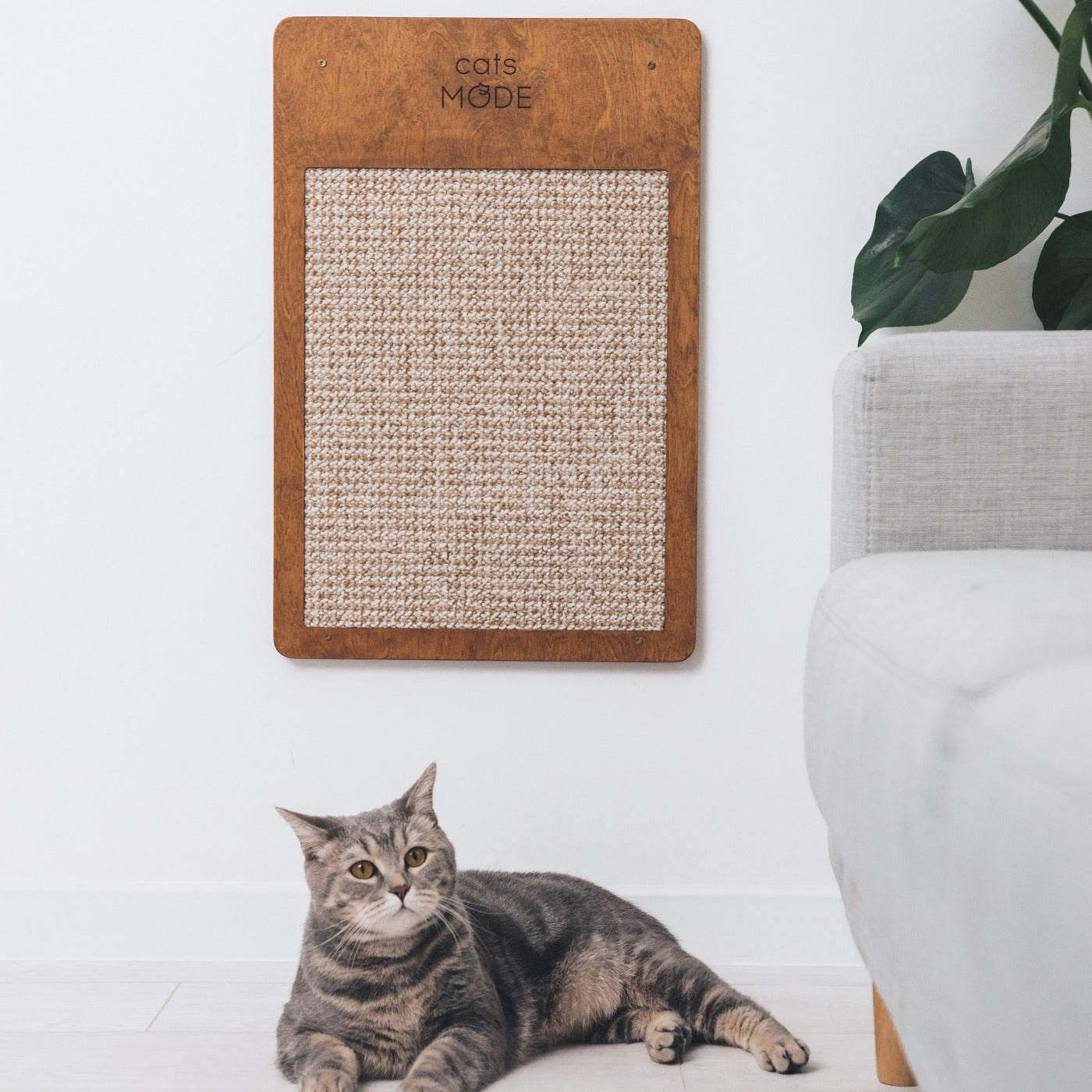 Cat Wall Scratcher Oak
