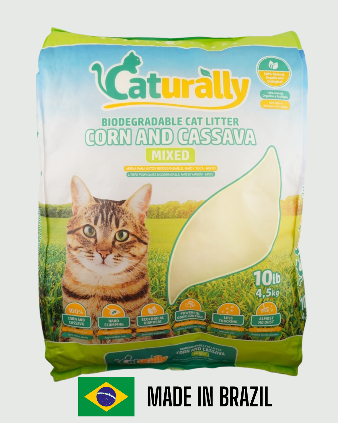 PurrFriendlyLitter cassava and corn clumping cat litter in a 10 pound bag