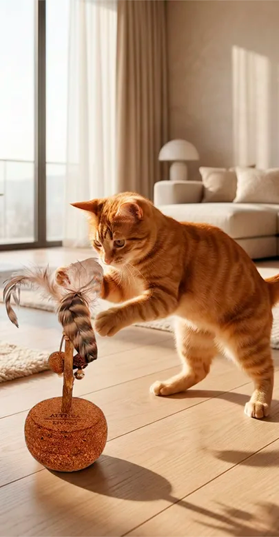 Vela Cork Cat Toy, view 2