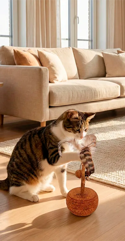 Vela Cork Cat Toy, view 3