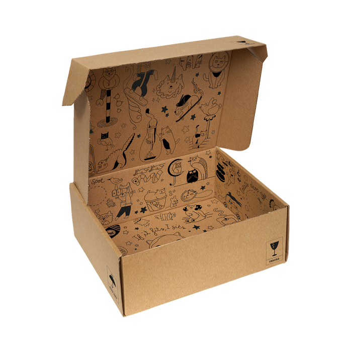 Just A Box Cardboard Box Cat Bed by Hepper