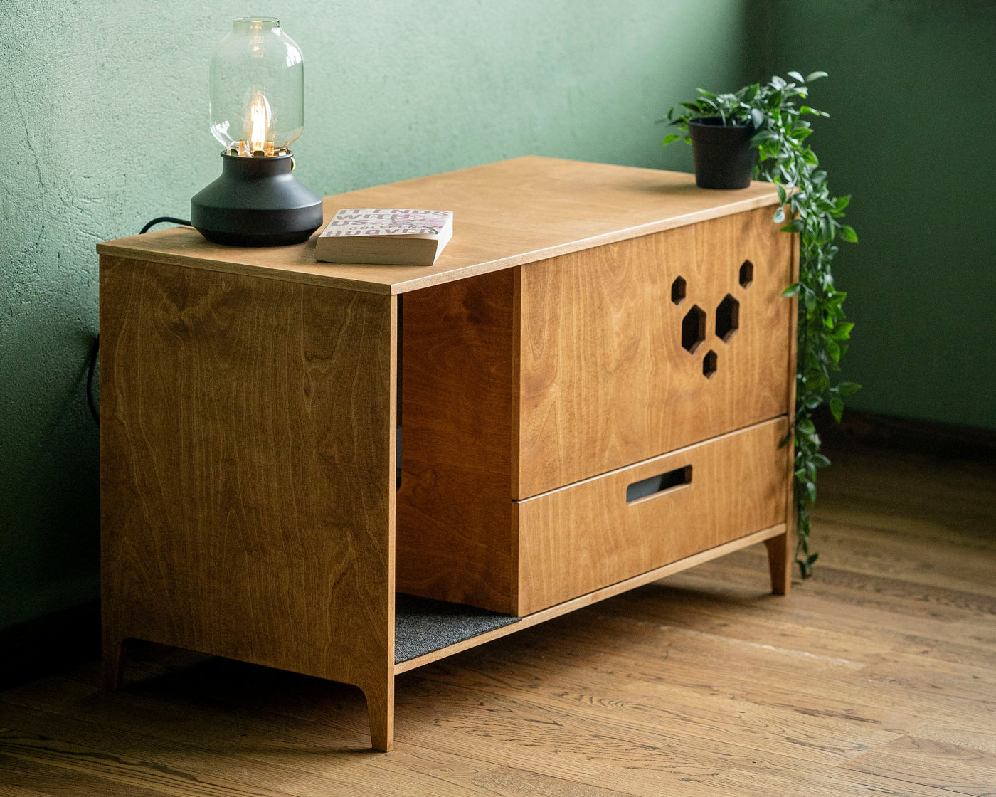 Yeno Cat Litter Cabinet by Kokaa, view 2