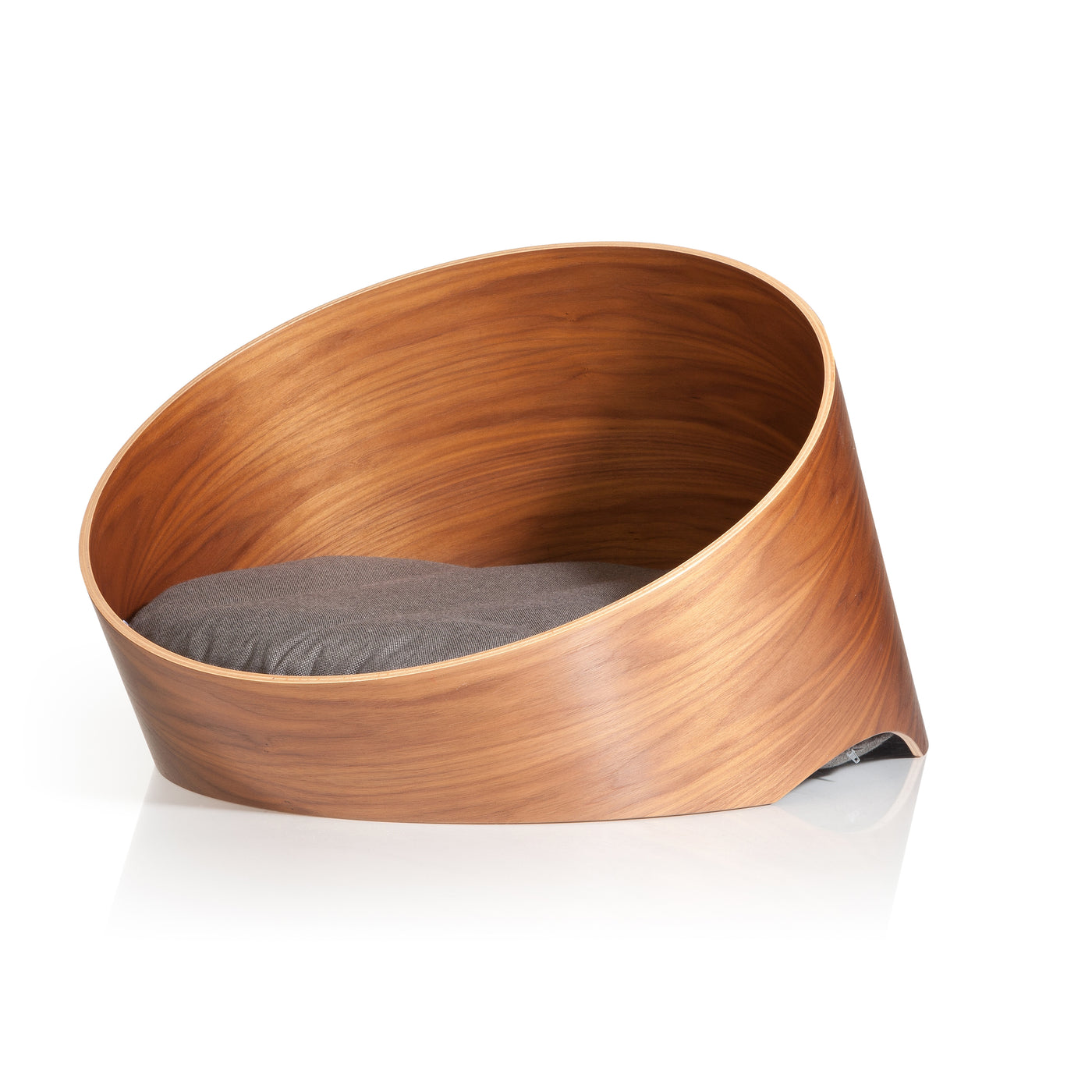 Covo Cat Basket, Walnut/Mocca