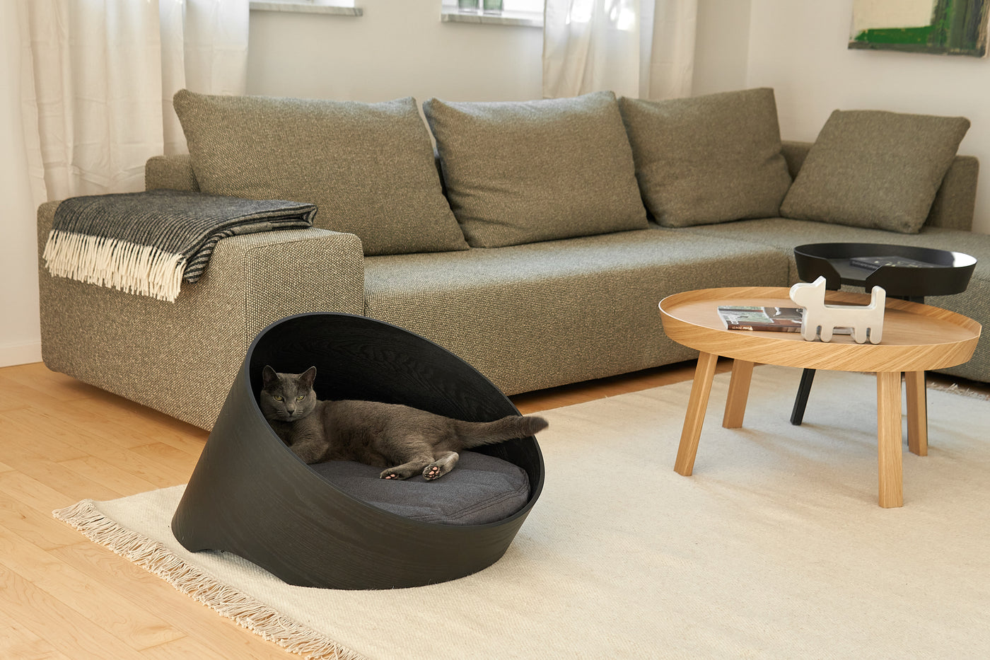 Covo Cat Basket, Ash Black/Anthracite
