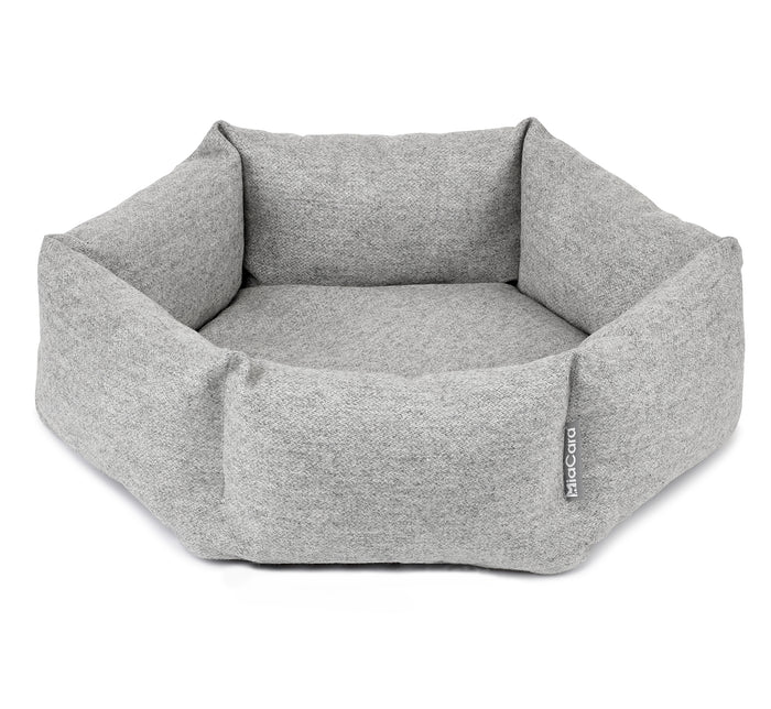 Calma Hexagon Cat Bed, Pebble