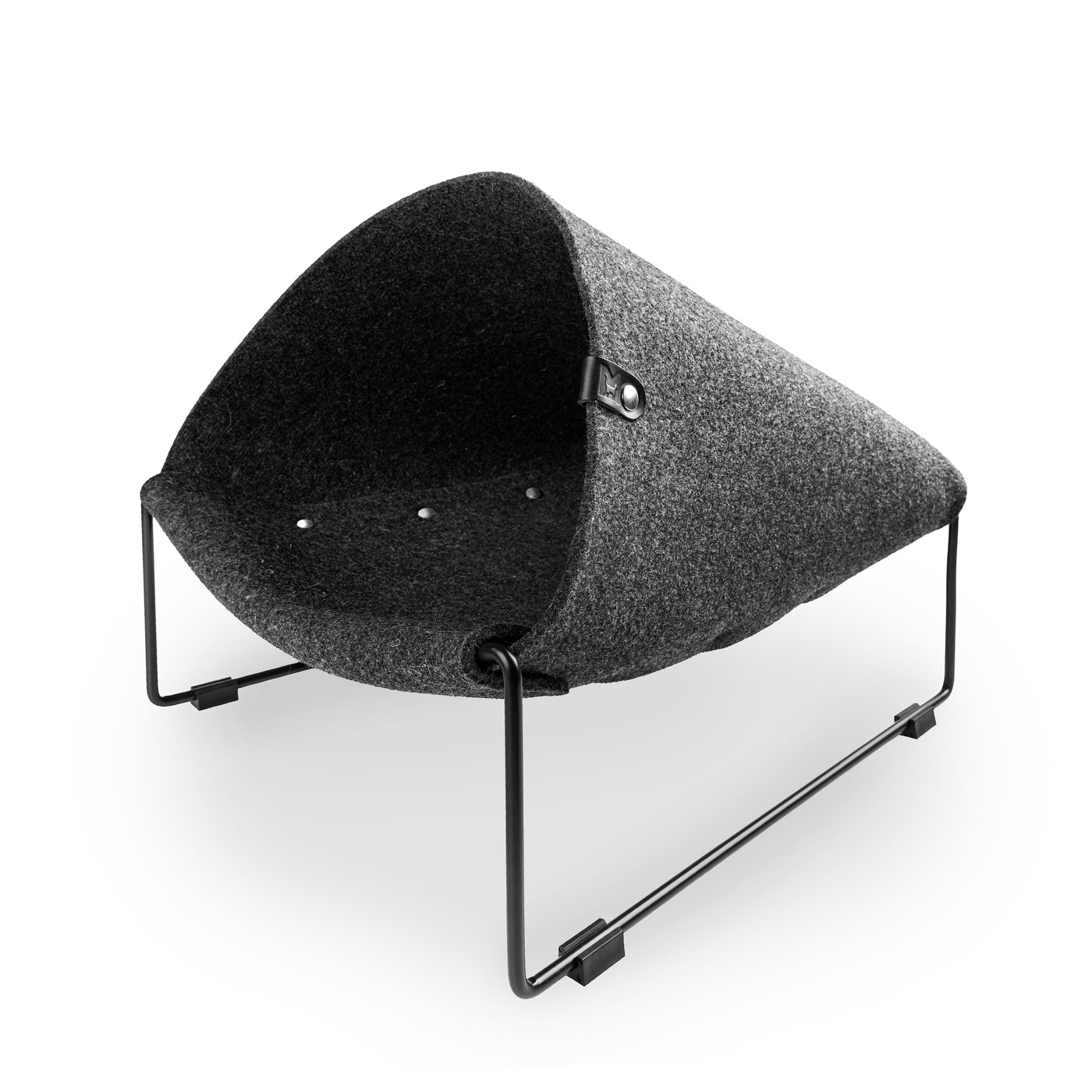 Loggia Cat Cave, Frame Black/Felt Black