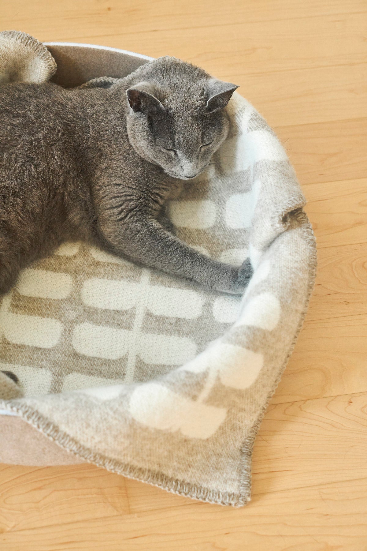 Flora Cat Blanket, Cappuccino/Natural