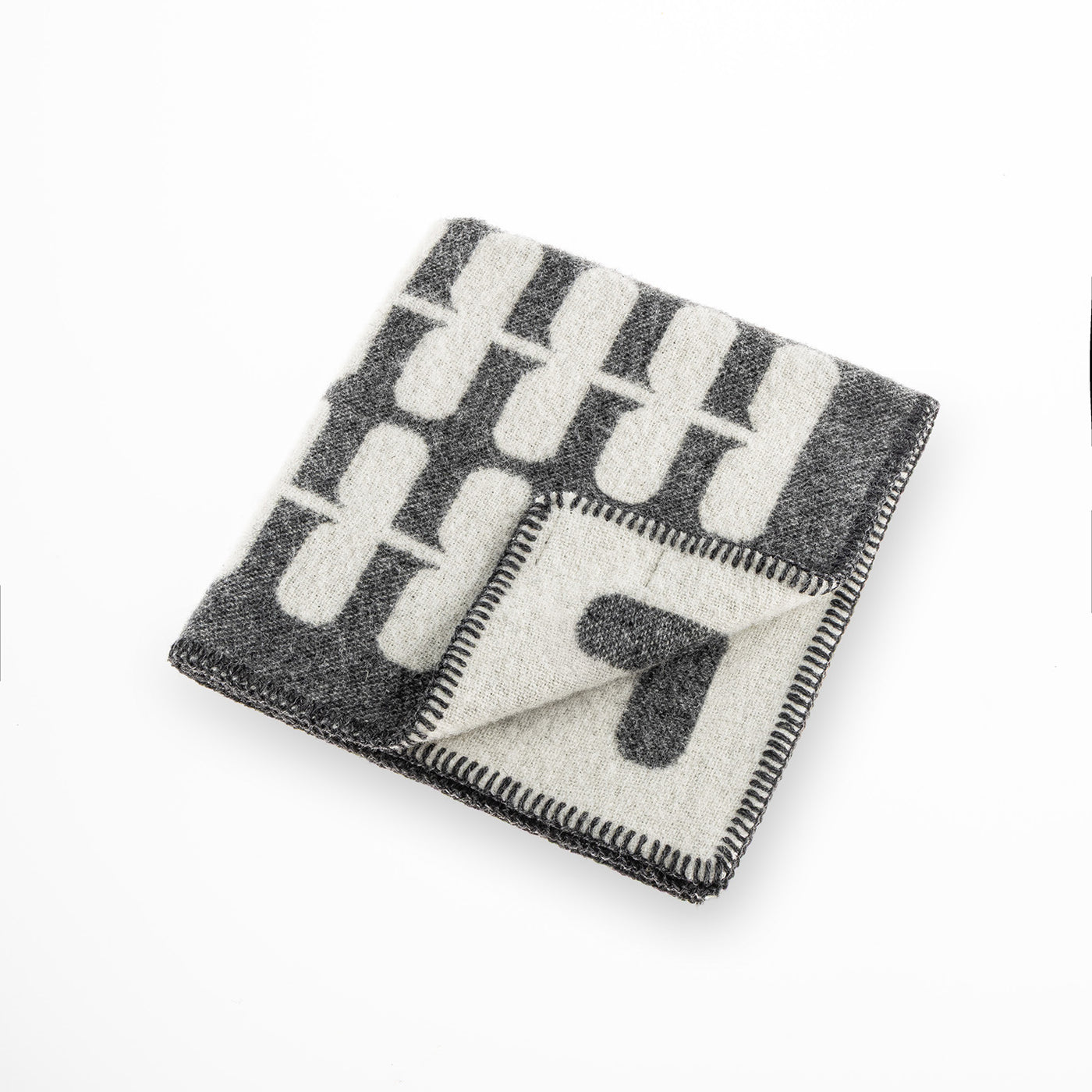 Flora Cat Blanket, Anthracite/Natural