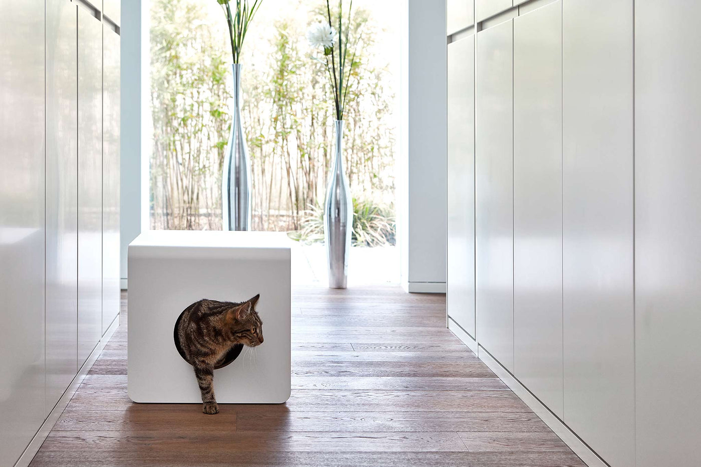Sito Cat Litter Box, White